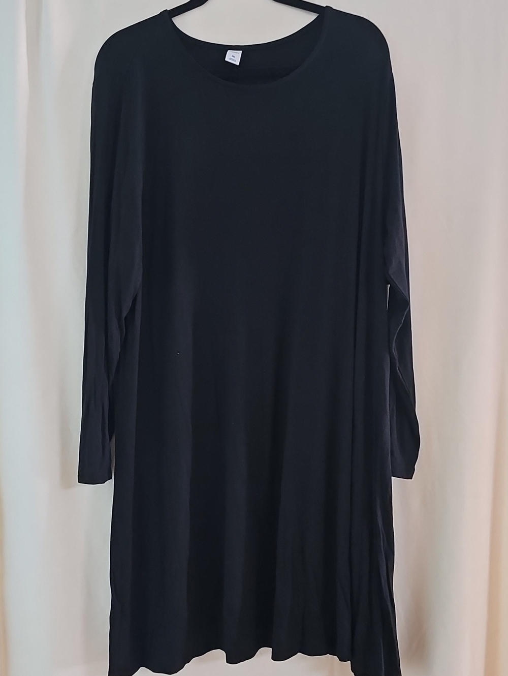 Old Navy Black Crewneck Long Sleeve Dress